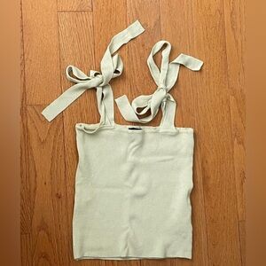Forever 21 Pistachio Green Tie Shoulder - Size S